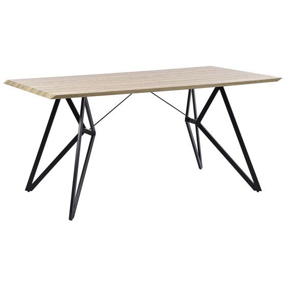 Matbord BUSCOT Ljusbrun 160 cm 90 cm