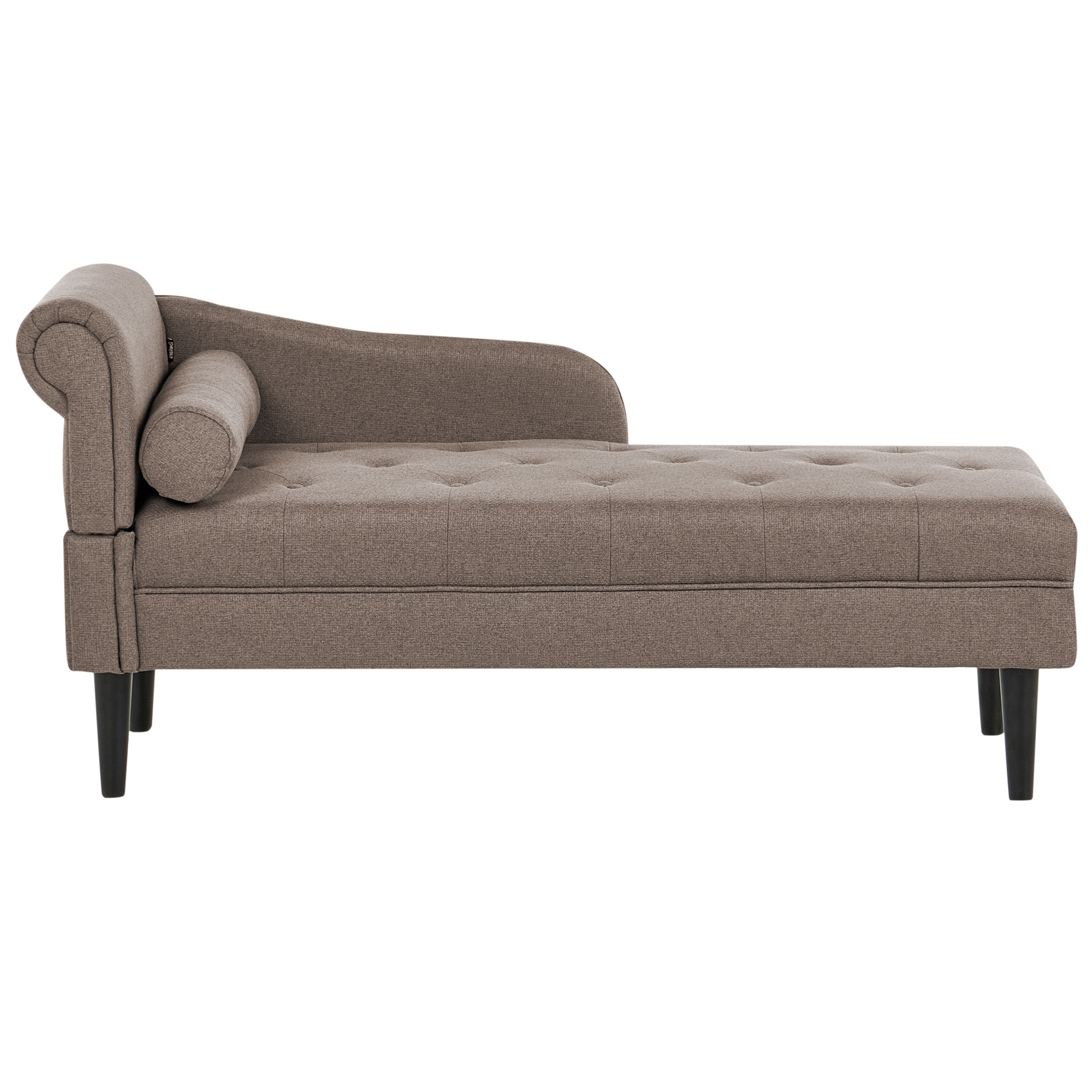 Vänstervänd schäslong YVOIRE Taupe