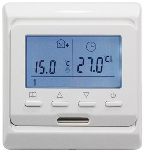 Finelectro Golvvärmetermostat 230V 16A digital display med veckotimer IP20 wifi vit