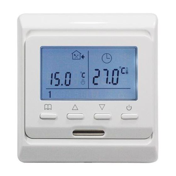 Finelectro Golvvärmetermostat 230V 16A digital display med veckotimer IP20 wifi vit