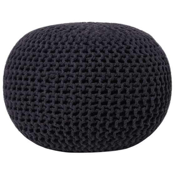 Sittpuff CONRAD Bomull Svart