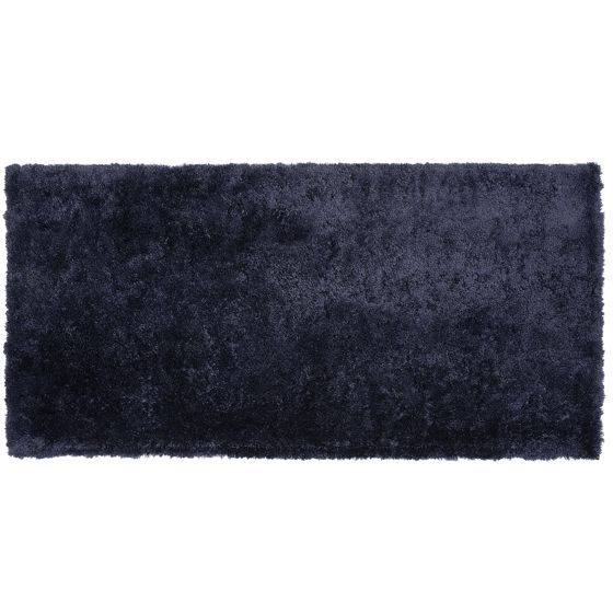 Matta med lång lugg EVREN Mörkblå 80 x 150 cm