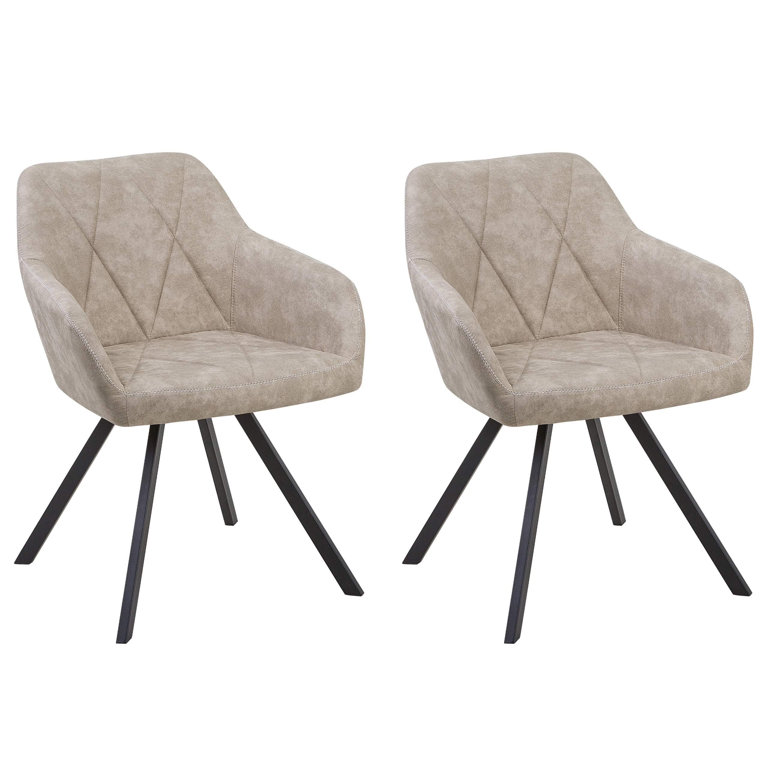 Set med 2 matstolar MONEE Beige