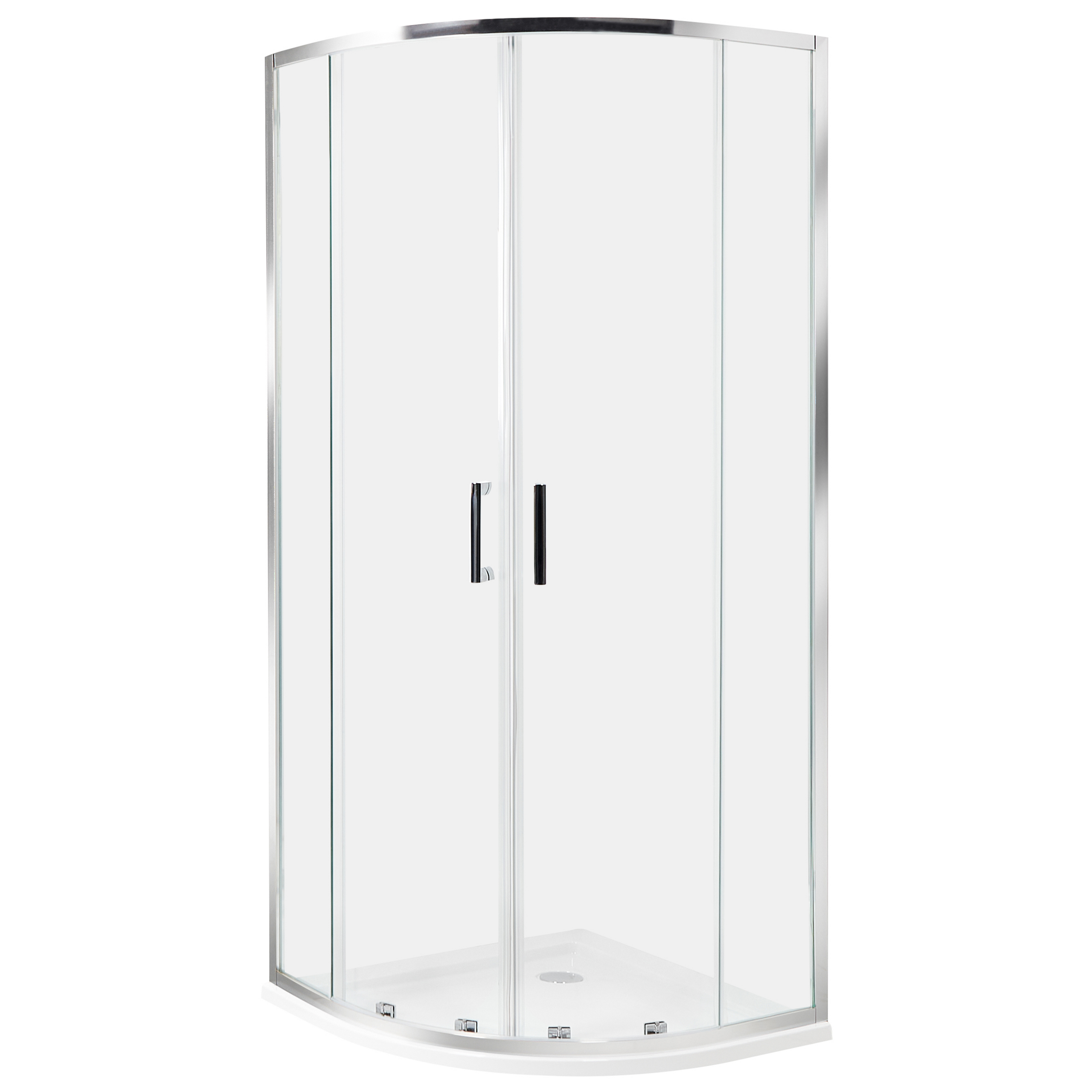 Duschväggar JUKATAN 800 x 800 x 1850 mm Silver