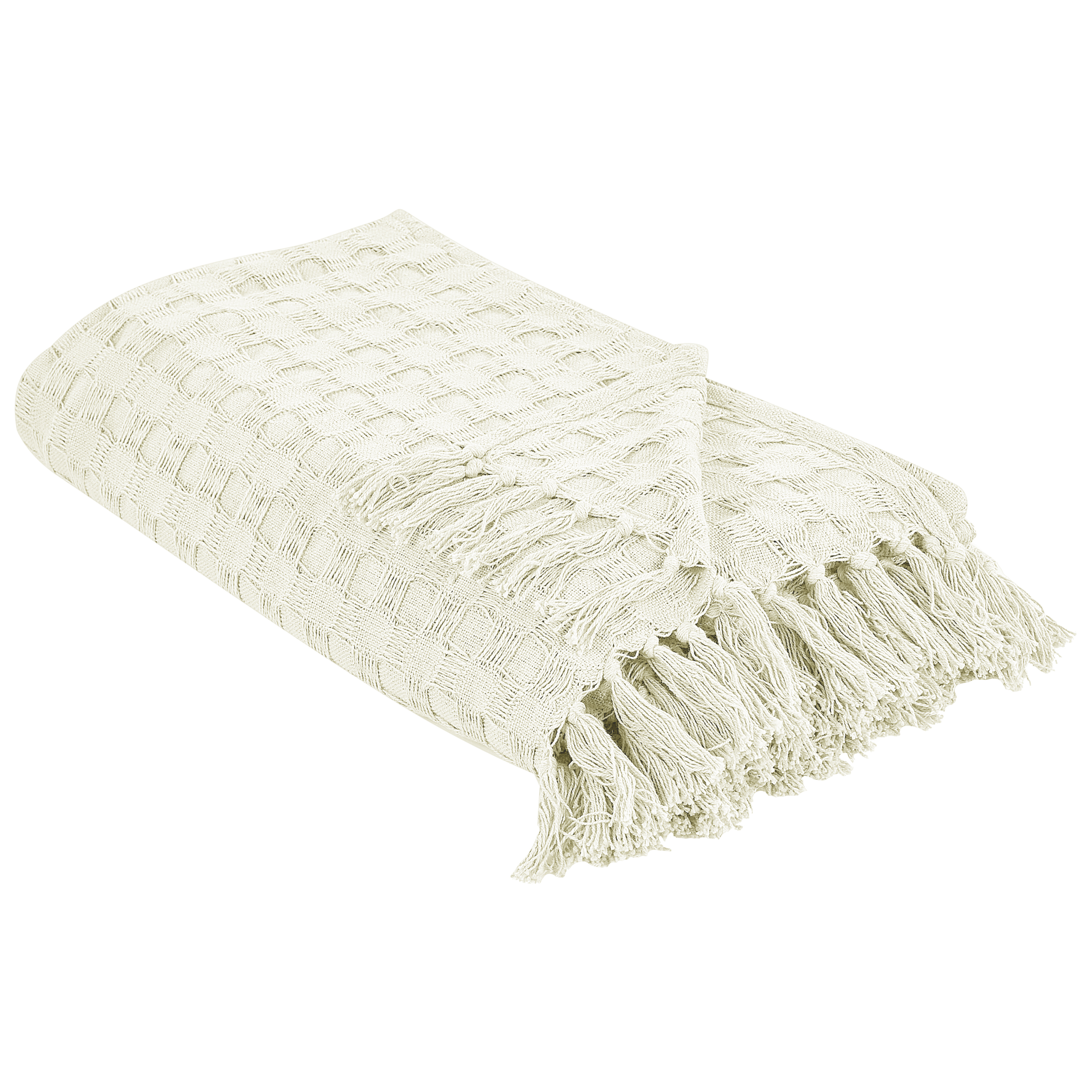 Sängöverkast BERE Bomull 150 x 200 cm Off-White