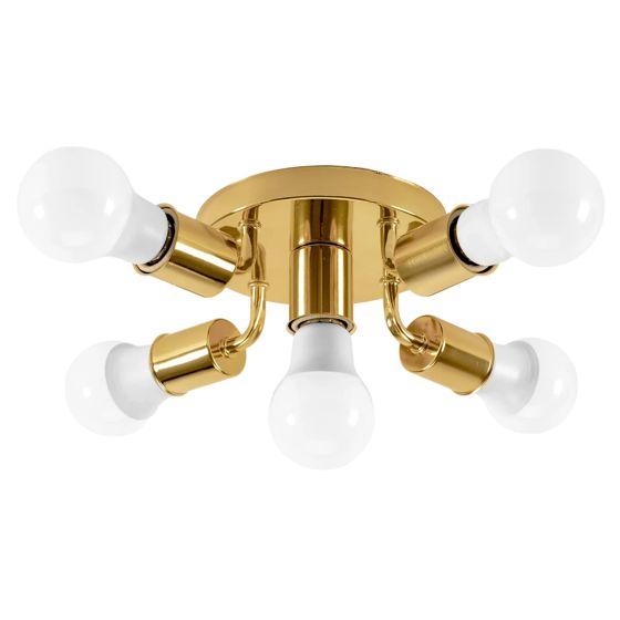 TOOLIGHT taklampa APP708-5C Guld 24,5x24,5x8cm