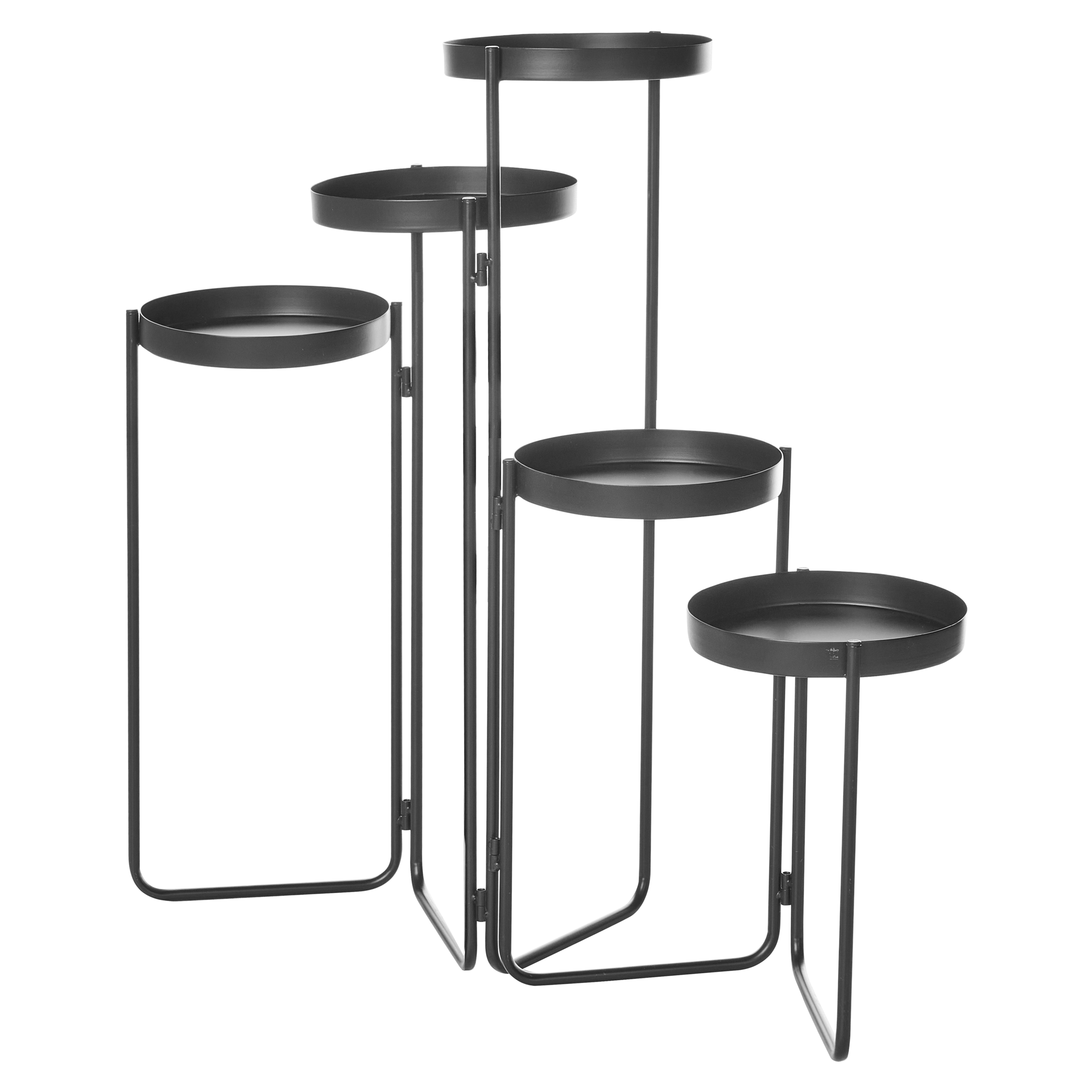 Växtställ NANTEN 87 cm Metall Svart