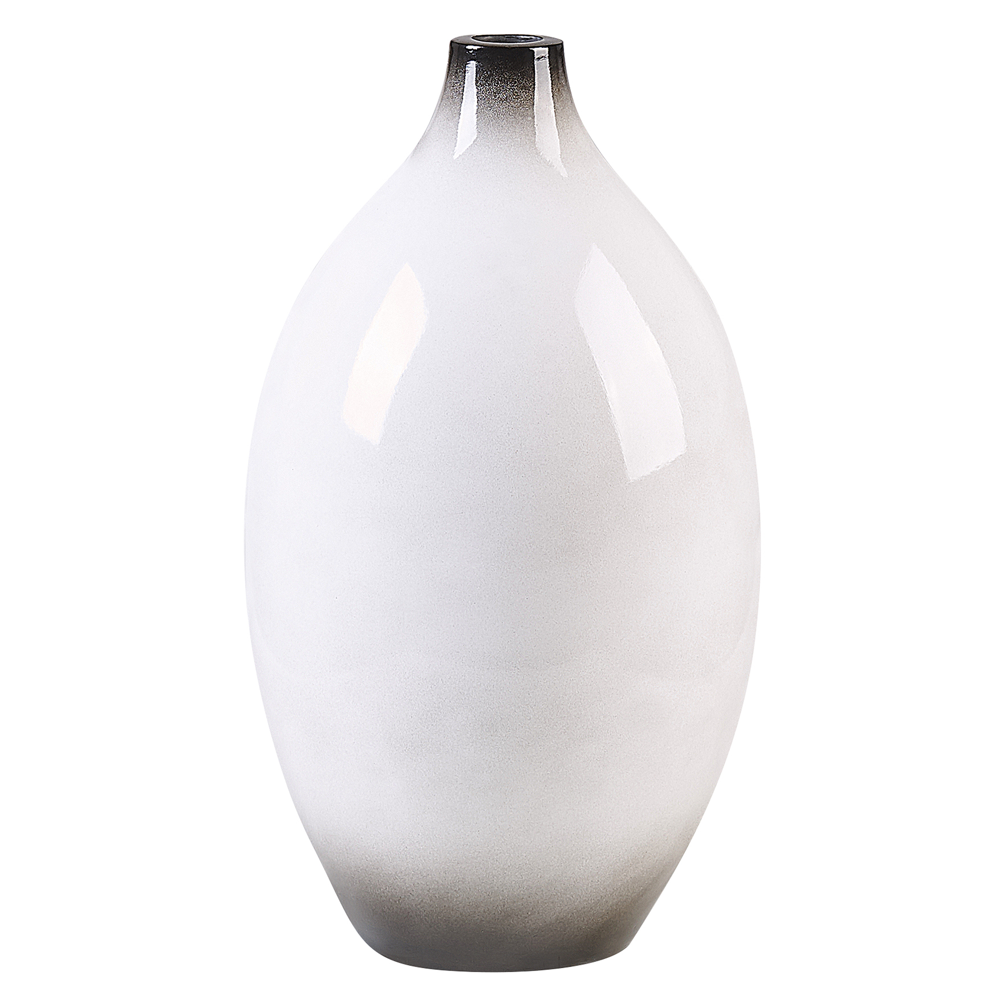 Dekorationsvas BAEZA 36 cm Keramik Vit