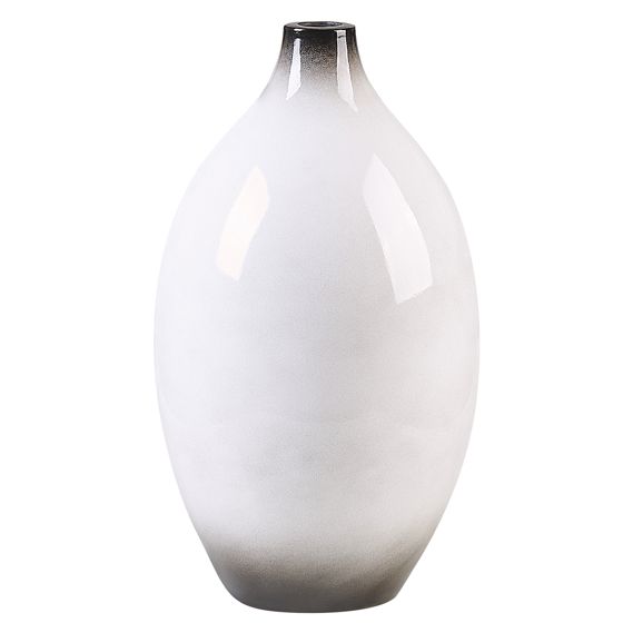 Dekorationsvas BAEZA 36 cm Keramik Vit