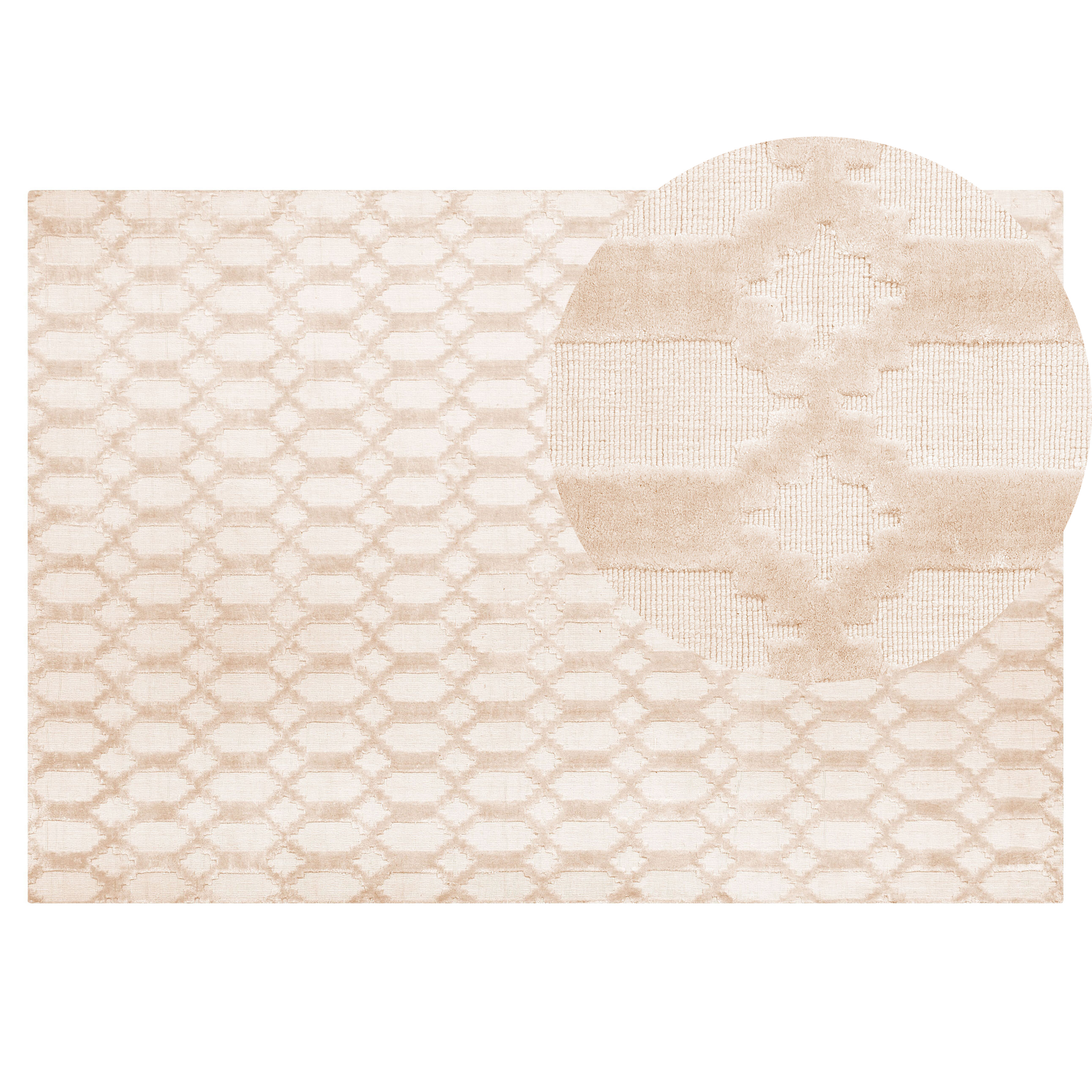 Matta CIZRE Beige 140 x 200 cm Viskos