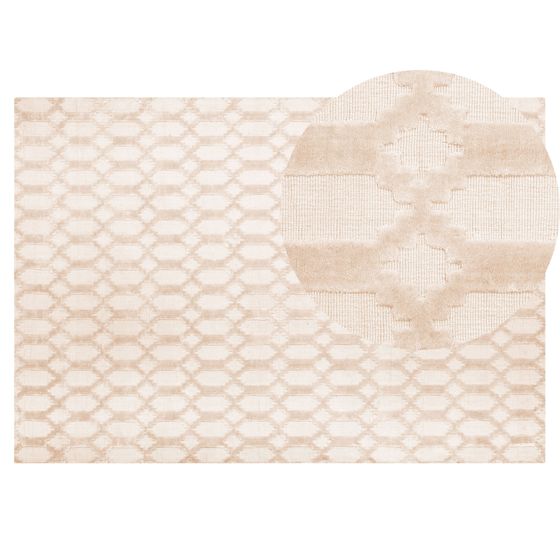 Matta CIZRE Beige 140 x 200 cm Viskos