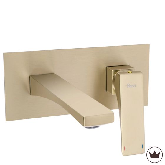 REA Tvättställsblandare Joe Premium Borstat Guld, 17x20x10cm