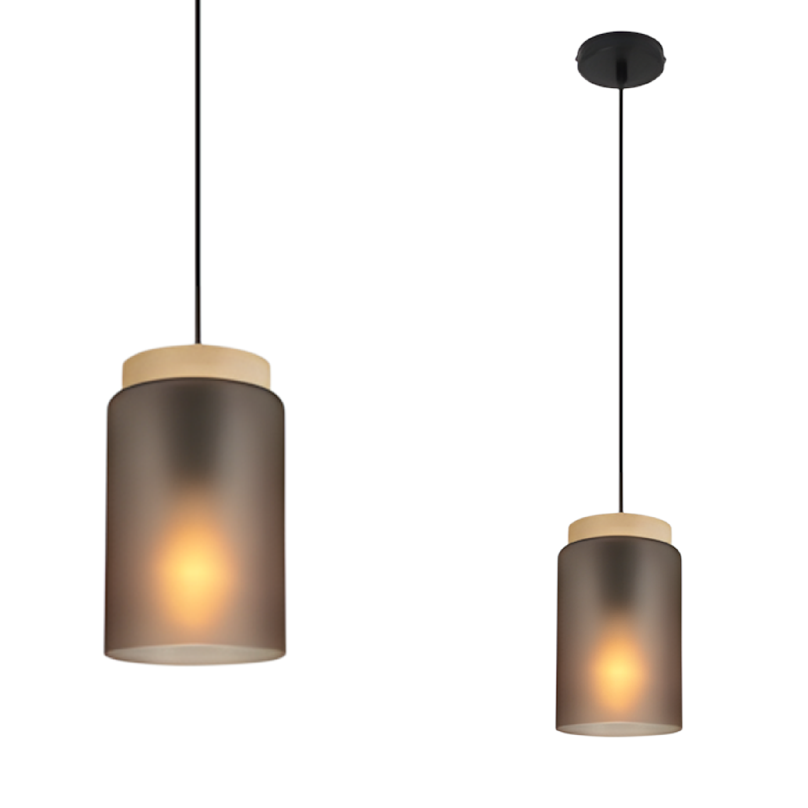 TOOLIGHT hängande taklampa APP1810-1CP Grå 16,5x11,5x16,5cm