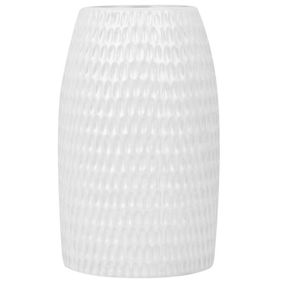 Dekorationsvas LINZI 25 cm Stengods Vit