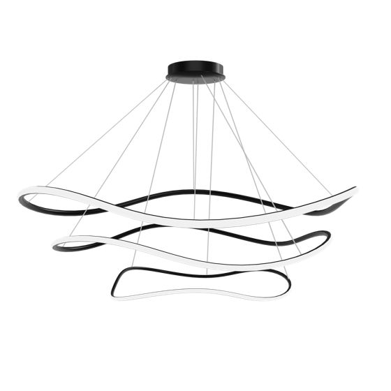 TOOLIGHT hängande taklampa LHJ016-CP3 BLACK Svart 60x60x30cm