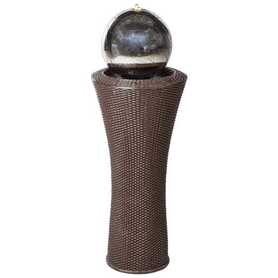 Vattenspel för trädgård LED ZENYATTA Brun