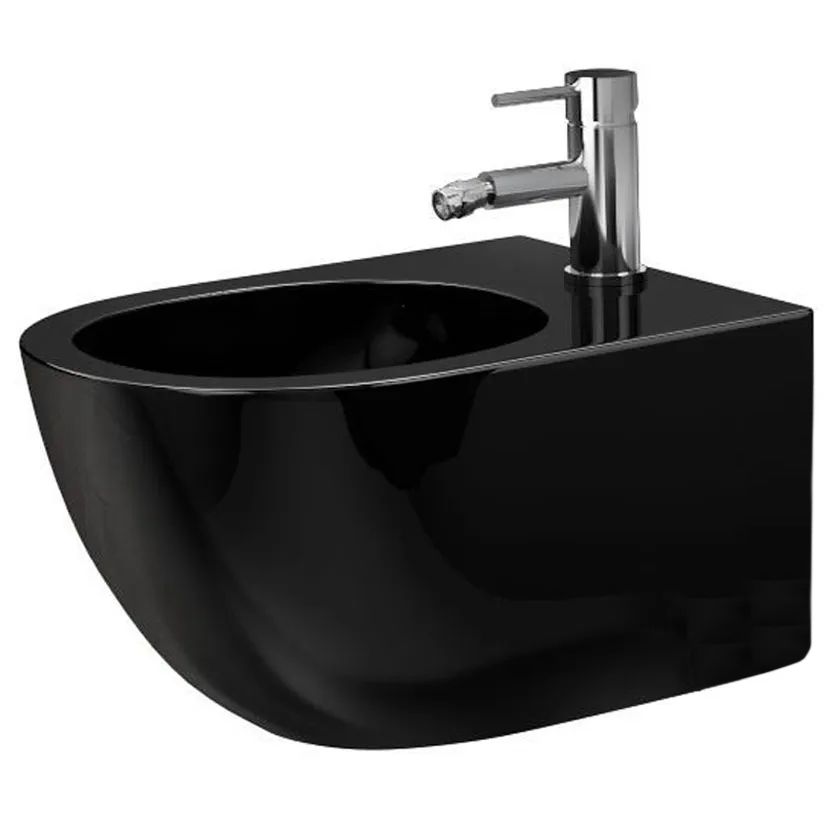 REA Bidé CARLO MINI Svart, 49,5x37x32,5cm