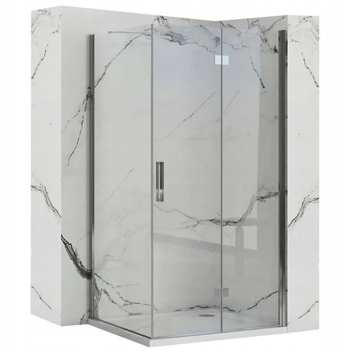 REA Duschkabin MOLIER 80x80 Krom, 80x80x190cm