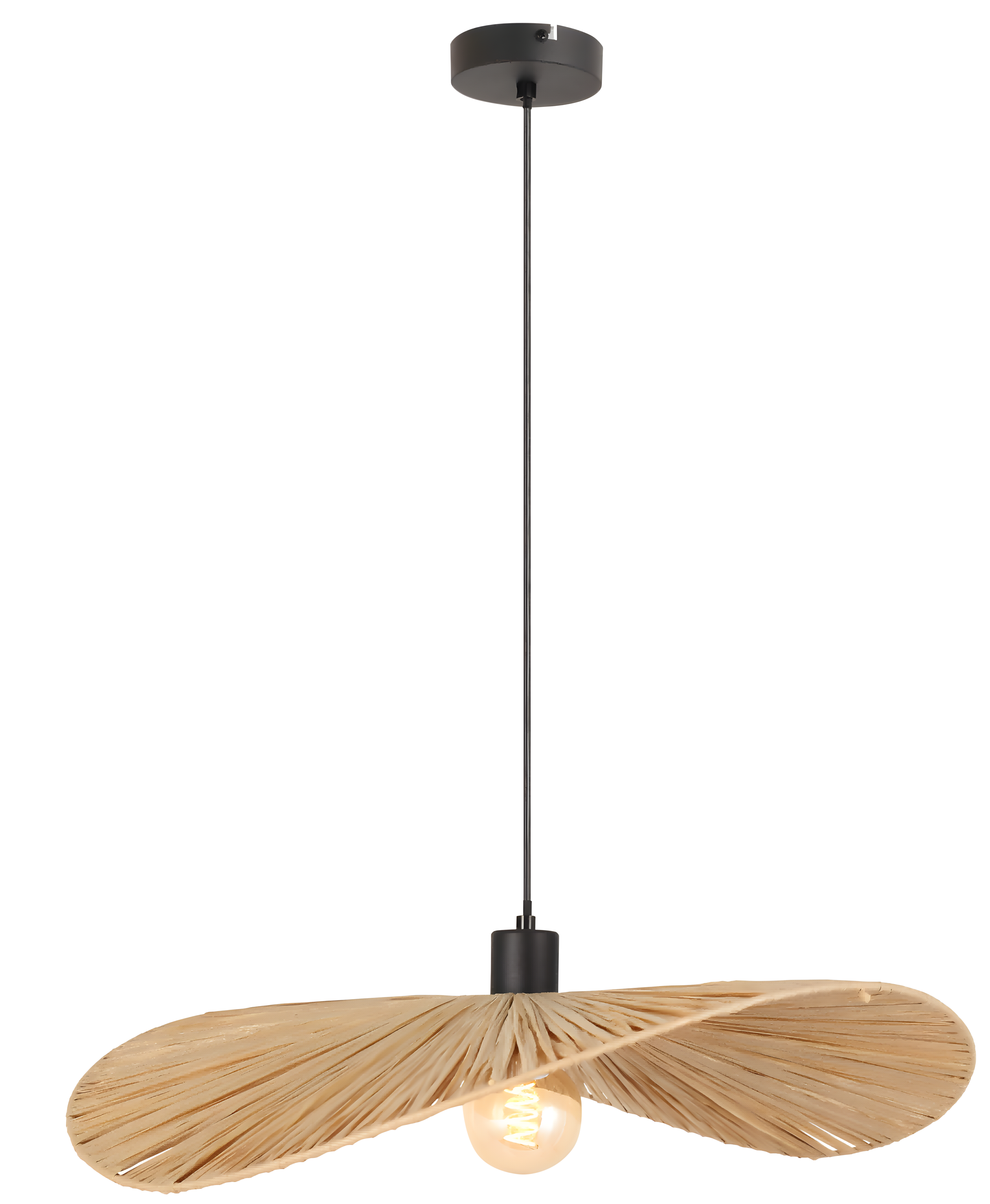 TOOLIGHT hängande taklampa APP1826-1CP Svart/Brun 60x60x16,5cm