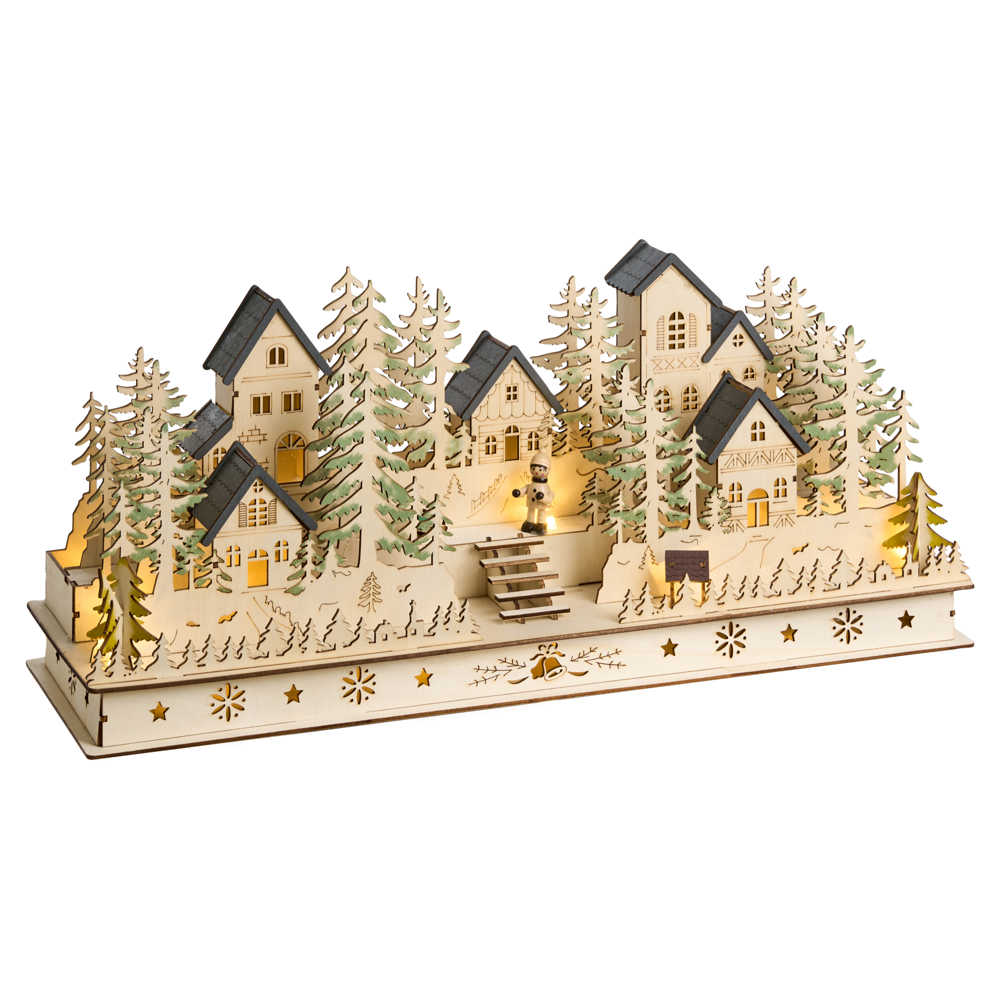 Julpynt LED VANSJO 22 cm Ljusbrun