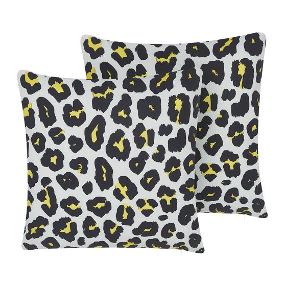 Set med 2 utomhusdynor KARDITSA Djurtryck 45 x 45 cm Flerfärgad