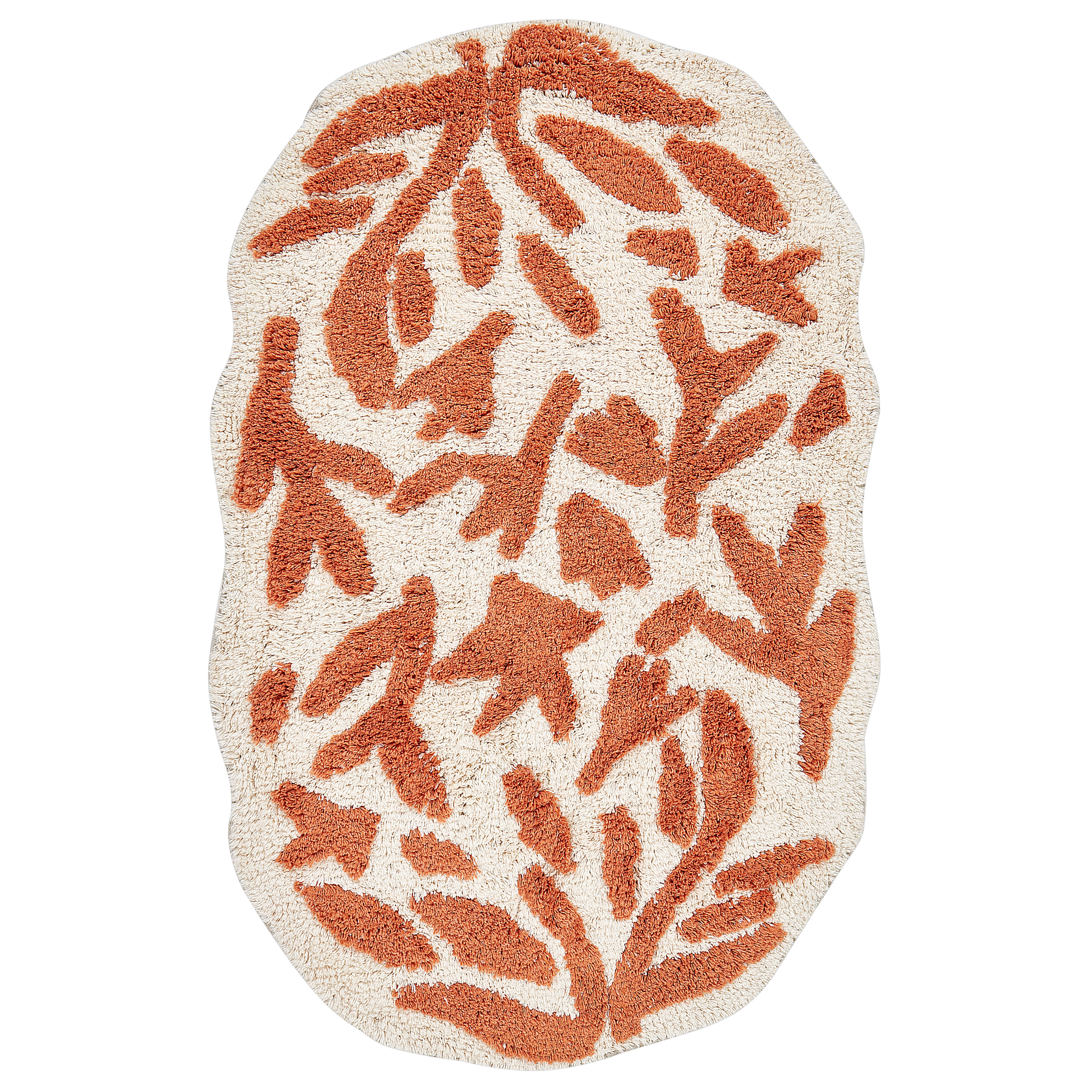 Badrumsmatta DERIK Orange 60 x 90 cm Bomull