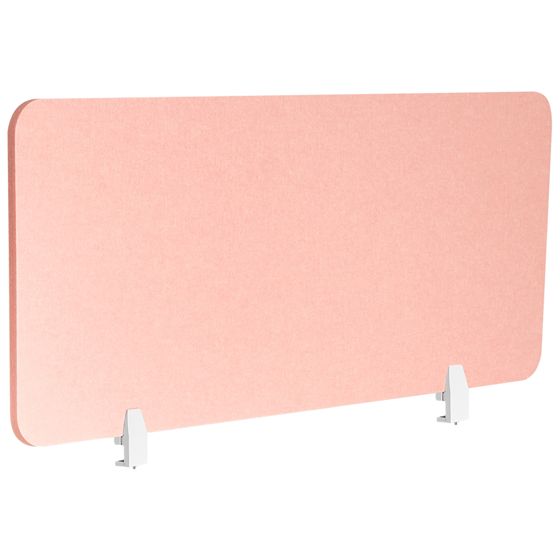 Skiljevägg för skrivbord SPLIT 160 x 50 cm Persikorosa