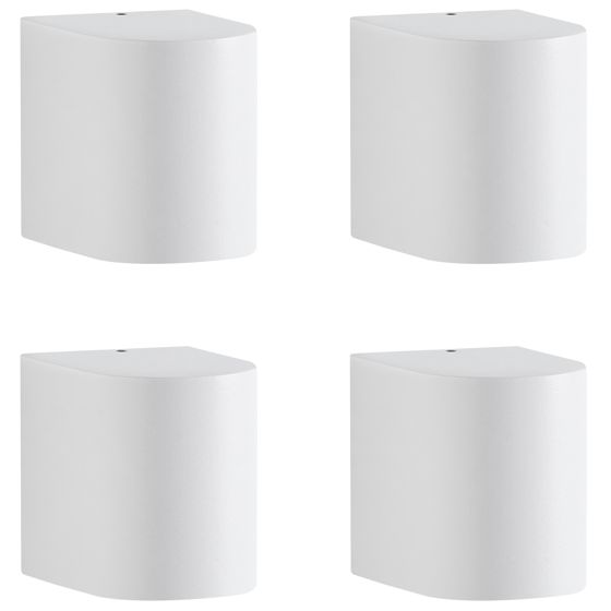 Set med 4 utevägglampor AVIA Vit