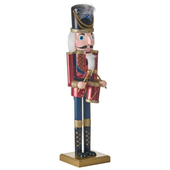Prydnadsfigur HOGSJON 50 cm Nötknäckare Röd