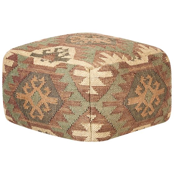 Sittpuff ARVEN Jute Flerfärgad