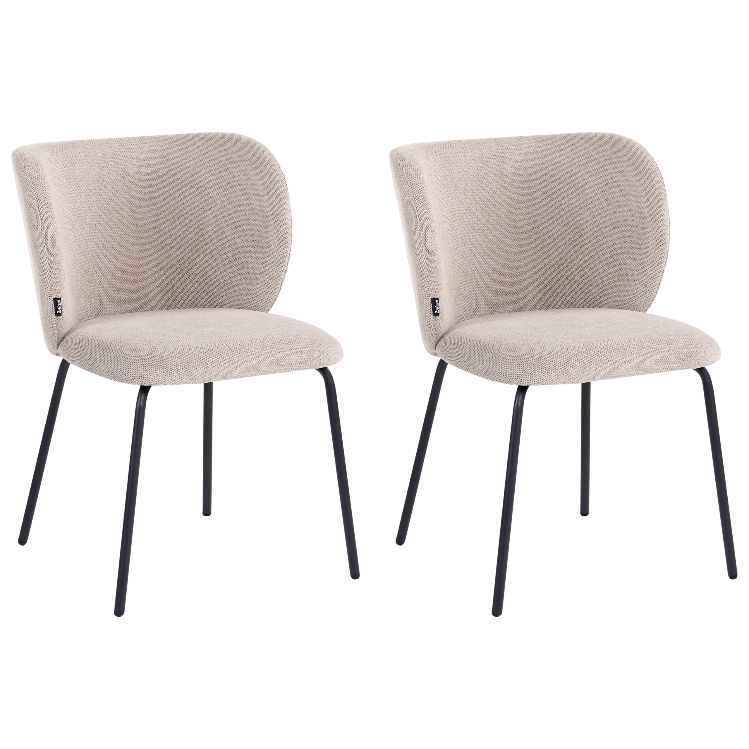 Set med 2 matstolar CALERA Taupe