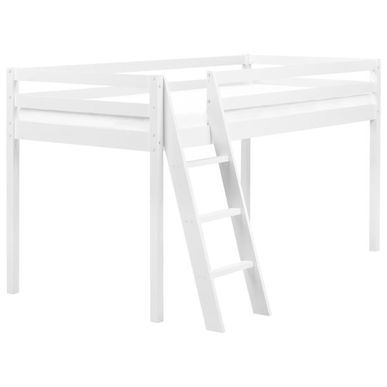 Loftsäng Furu ASCOUX 90 x 200 cm Vit