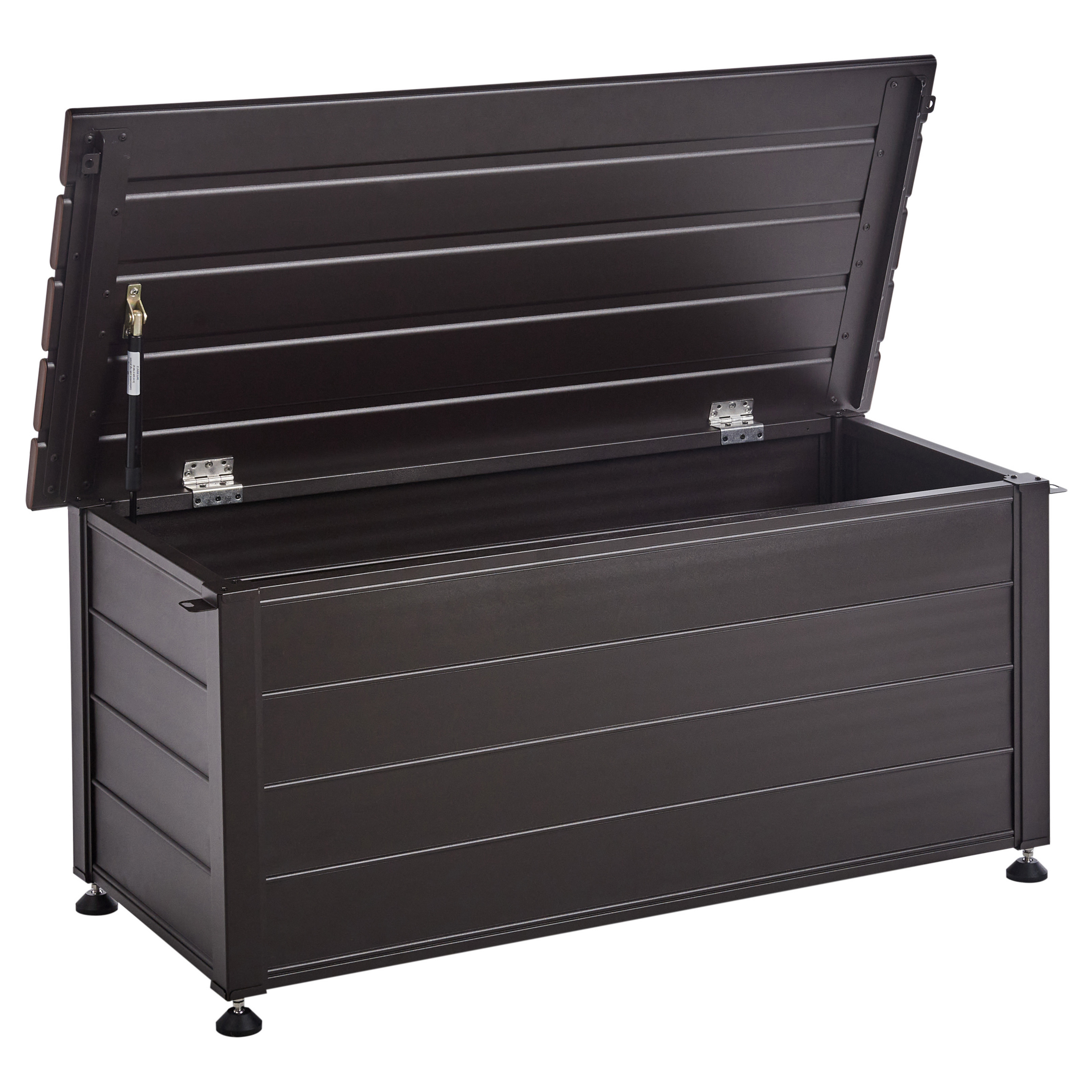 Förvaringslåda CAMPALTO 113 cm 50 cm Metall Mörkbrun