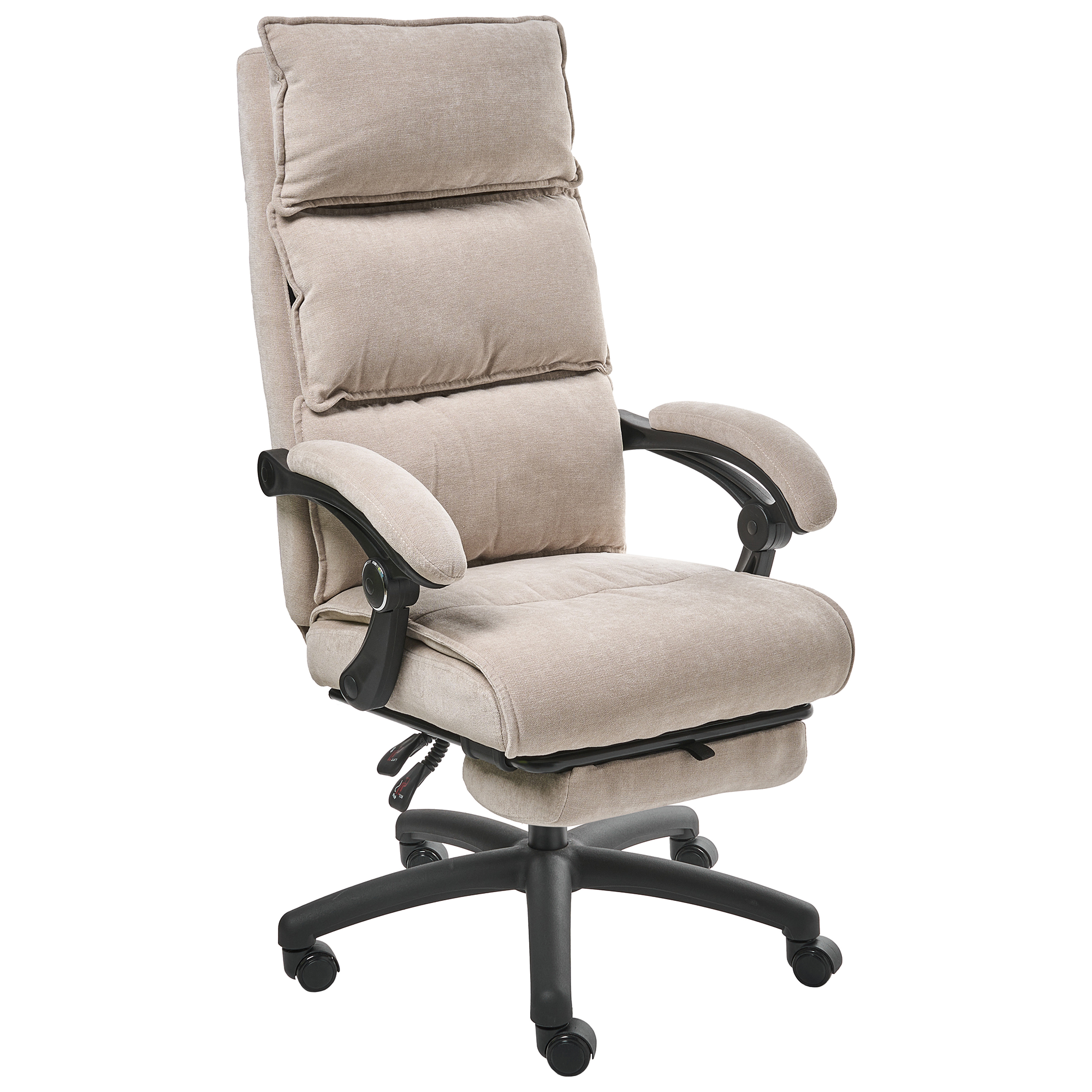 Kontorsfåtölj Inklusive fotstöd EATON Chenille Beige