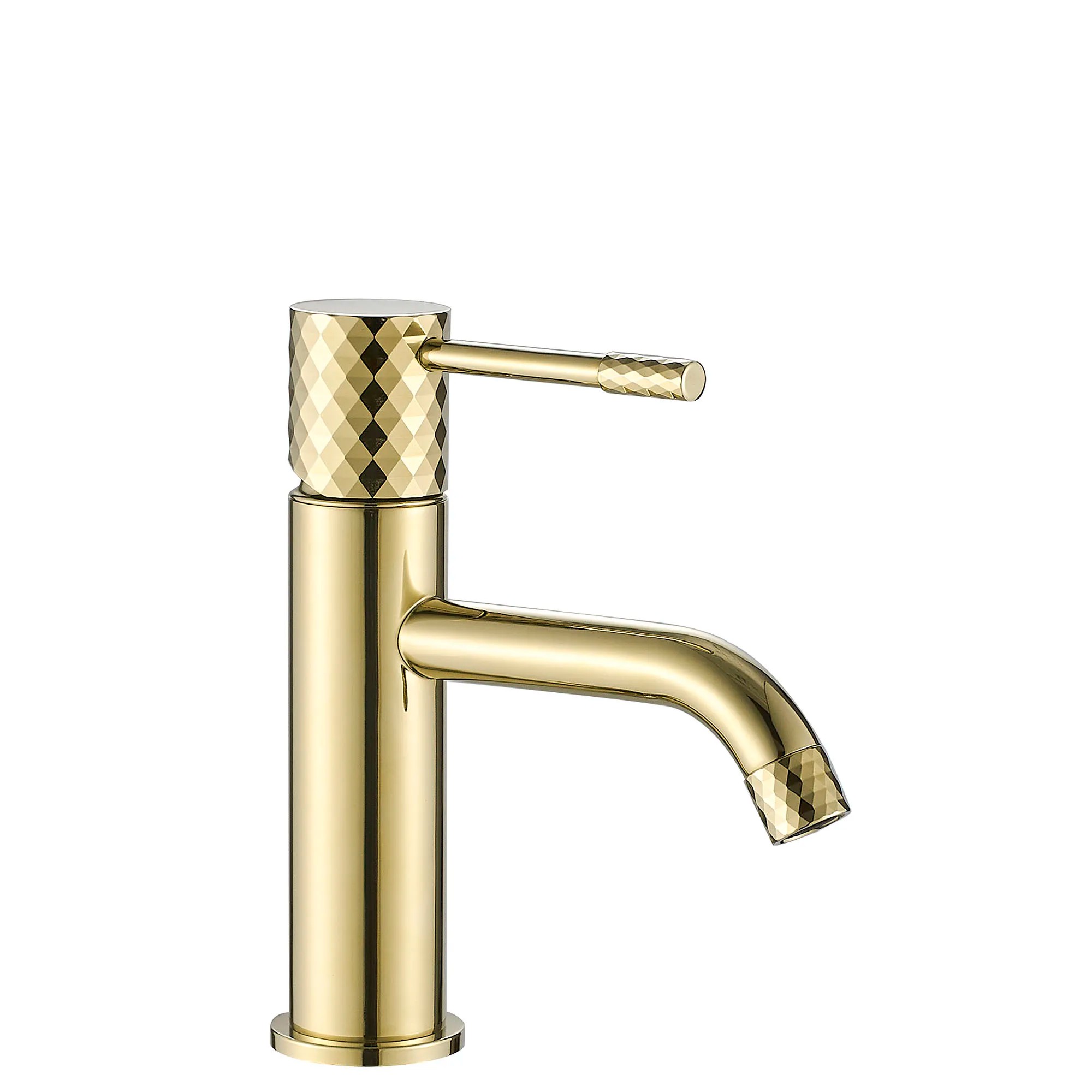 REA Tvättställsblandare Lungo Diamond Låg Guld, 12x4x18,5cm