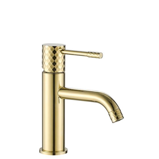 REA Tvättställsblandare Lungo Diamond Låg Guld, 12x4x18,5cm