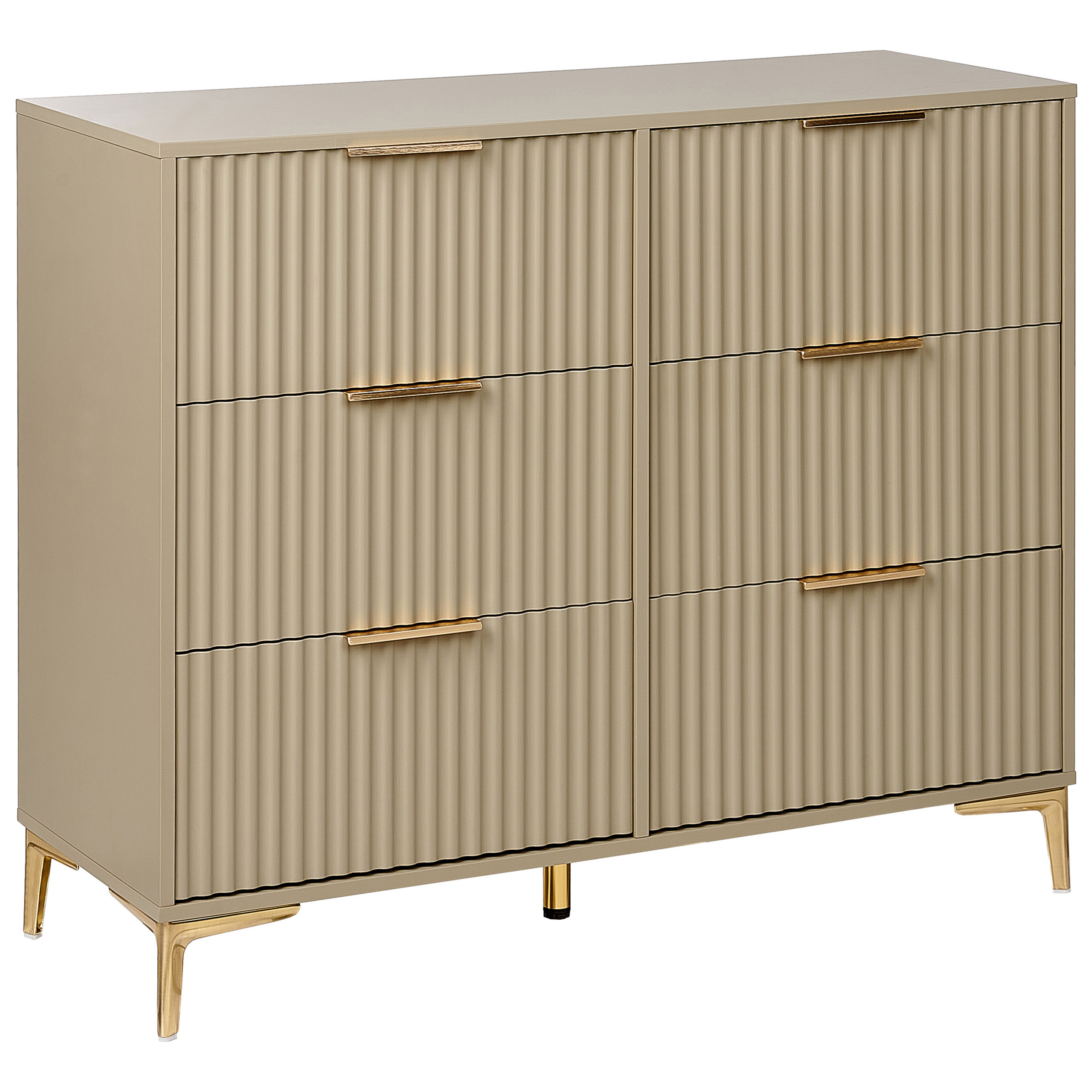 Byrå med 6 lådor WALCOTT Beige
