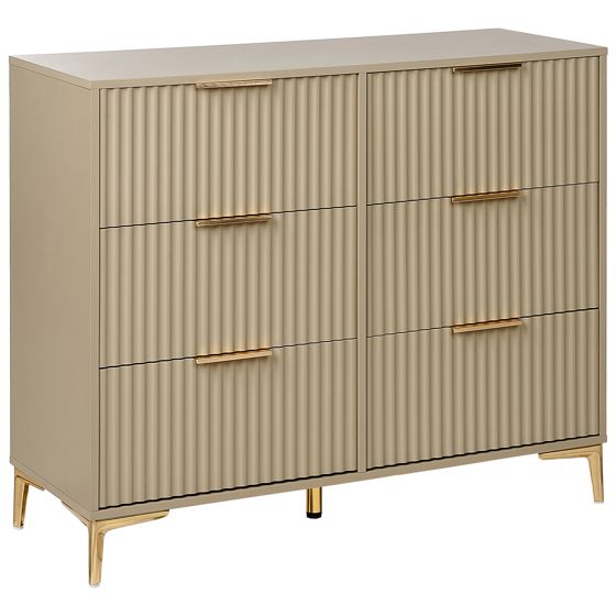 Byrå med 6 lådor WALCOTT Beige