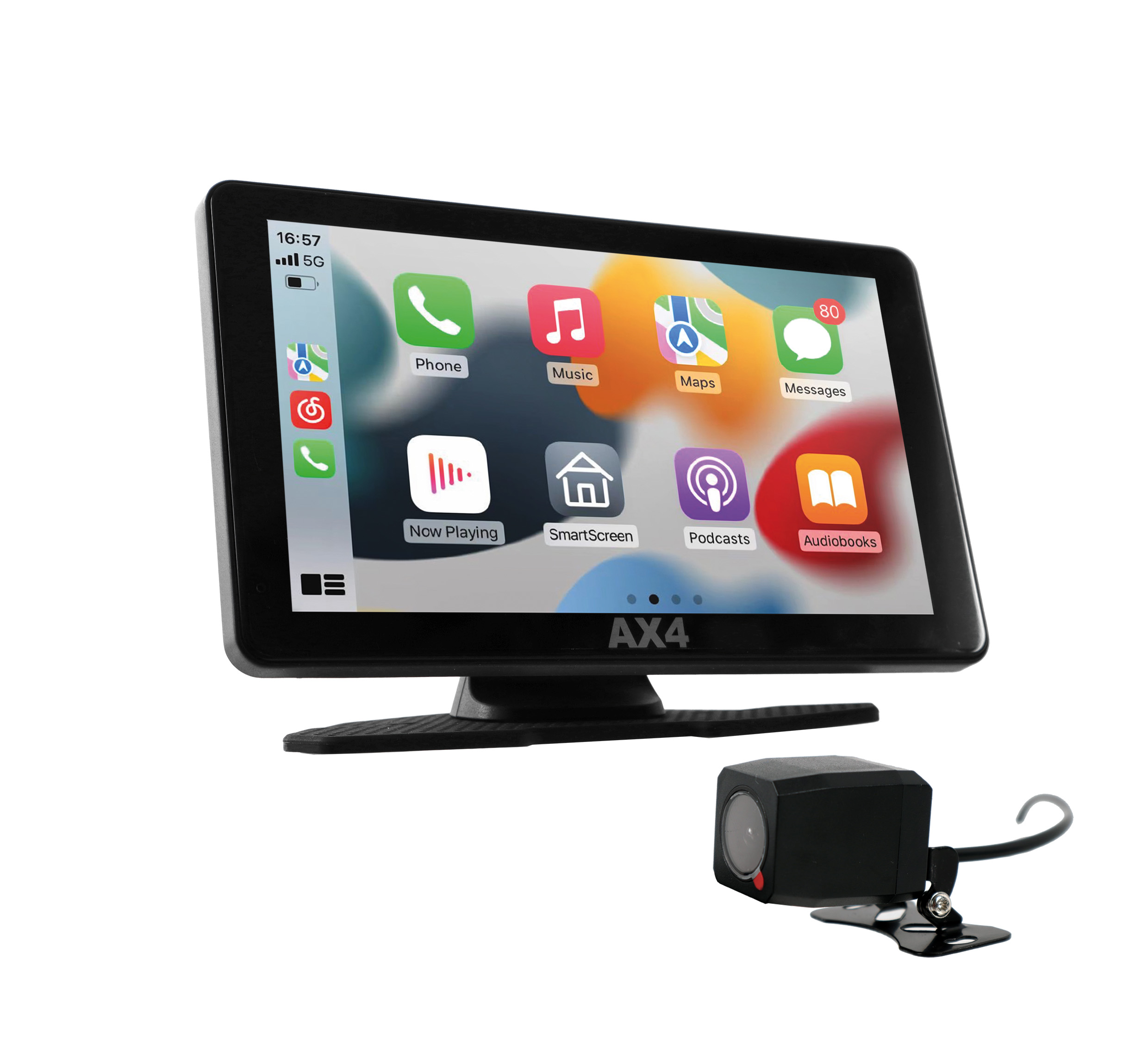 AX4 Carplay 7" med fram- och bakkamera