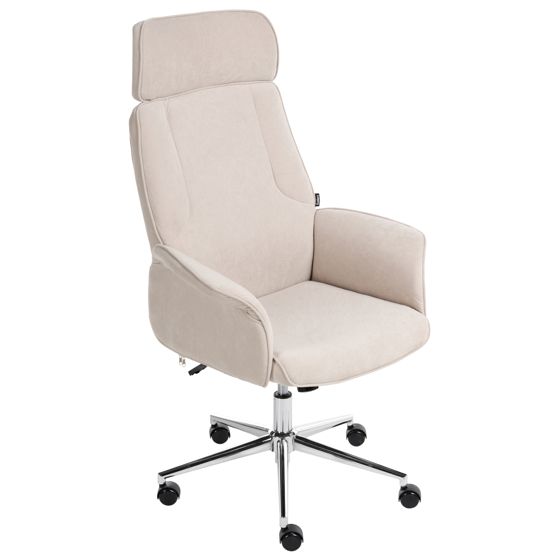 Kontorsstol PILOT Sammet Ljusbeige