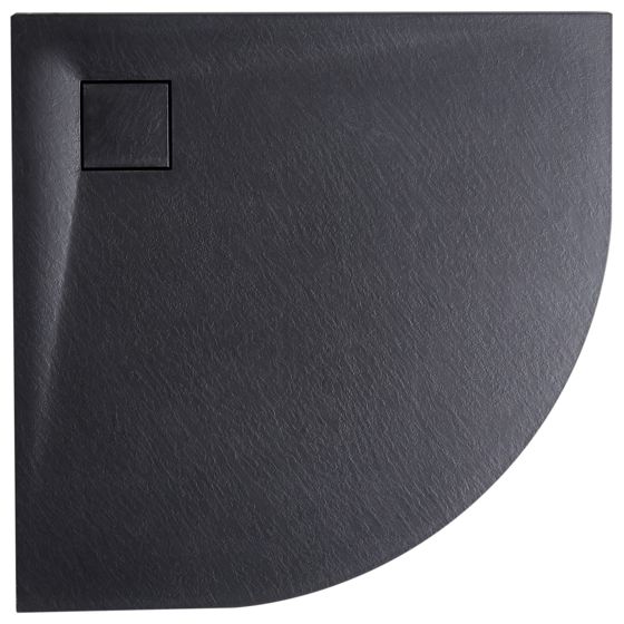 Duschkar PARON 80 x 80 x 3 cm Svart