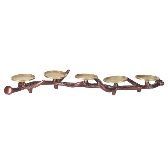 Ljusstake CLEONAE 7 cm Metall Brun