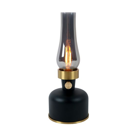 NordLight LED-oljelampa uppladdningsbar 2.5W 4000mAh svart IP44