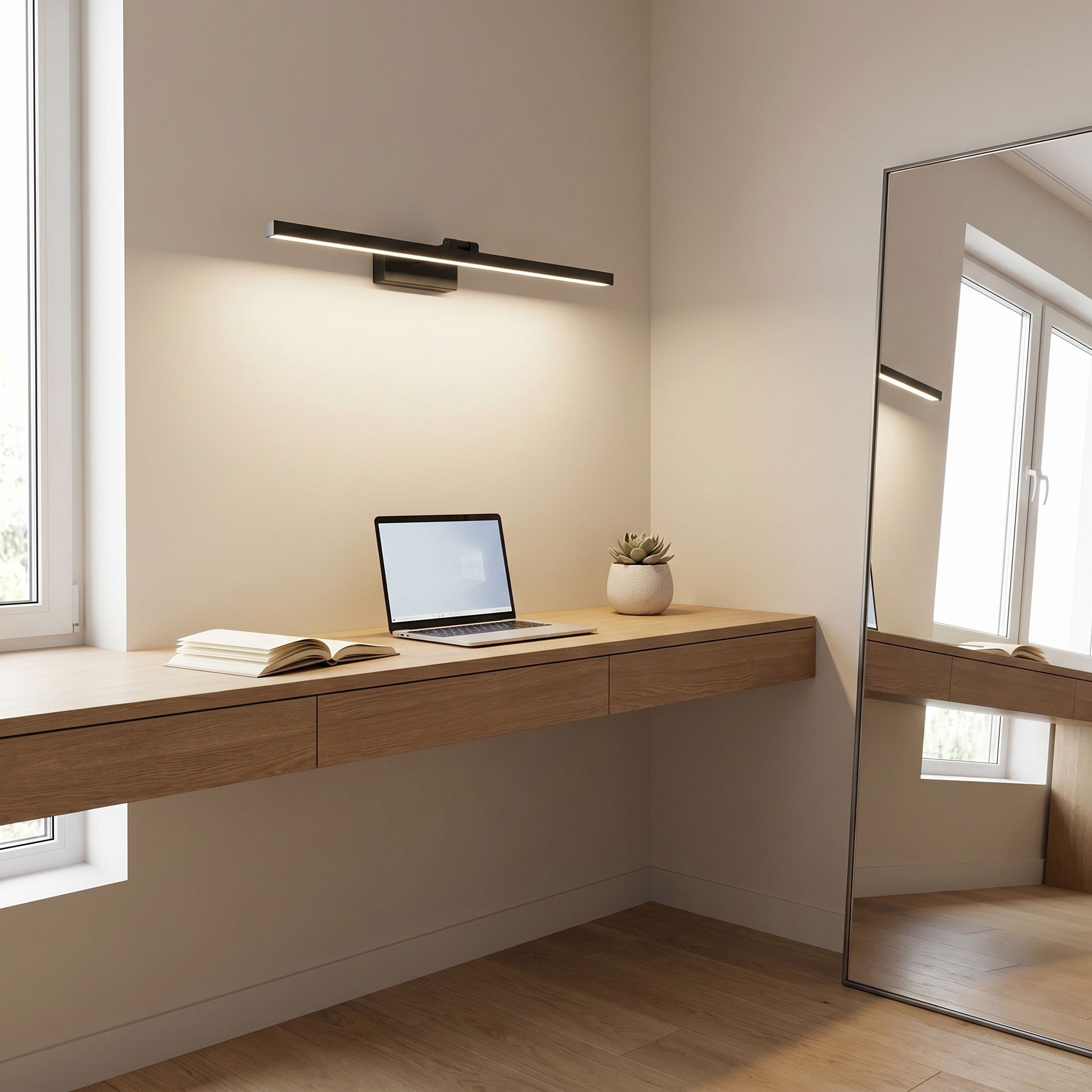 TOOLIGHT vägglampa APP1868-1W 80cm LED Svart 80x18x5cm