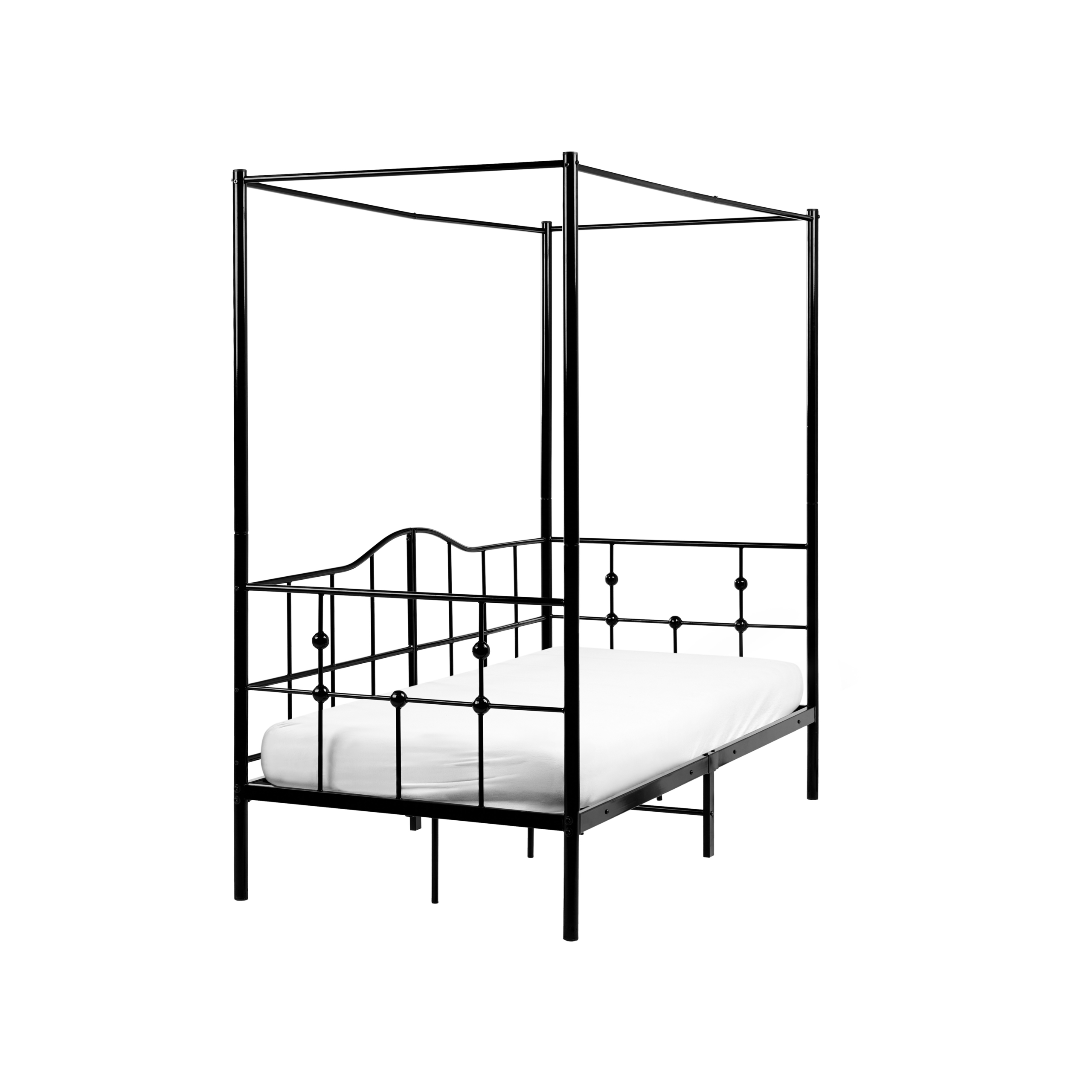 Himmelssäng Metall ARTONNE 90 x 200 cm Svart