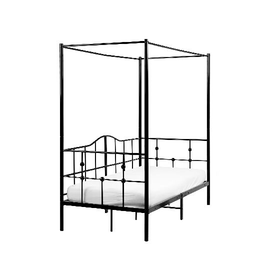 Himmelssäng Metall ARTONNE 90 x 200 cm Svart
