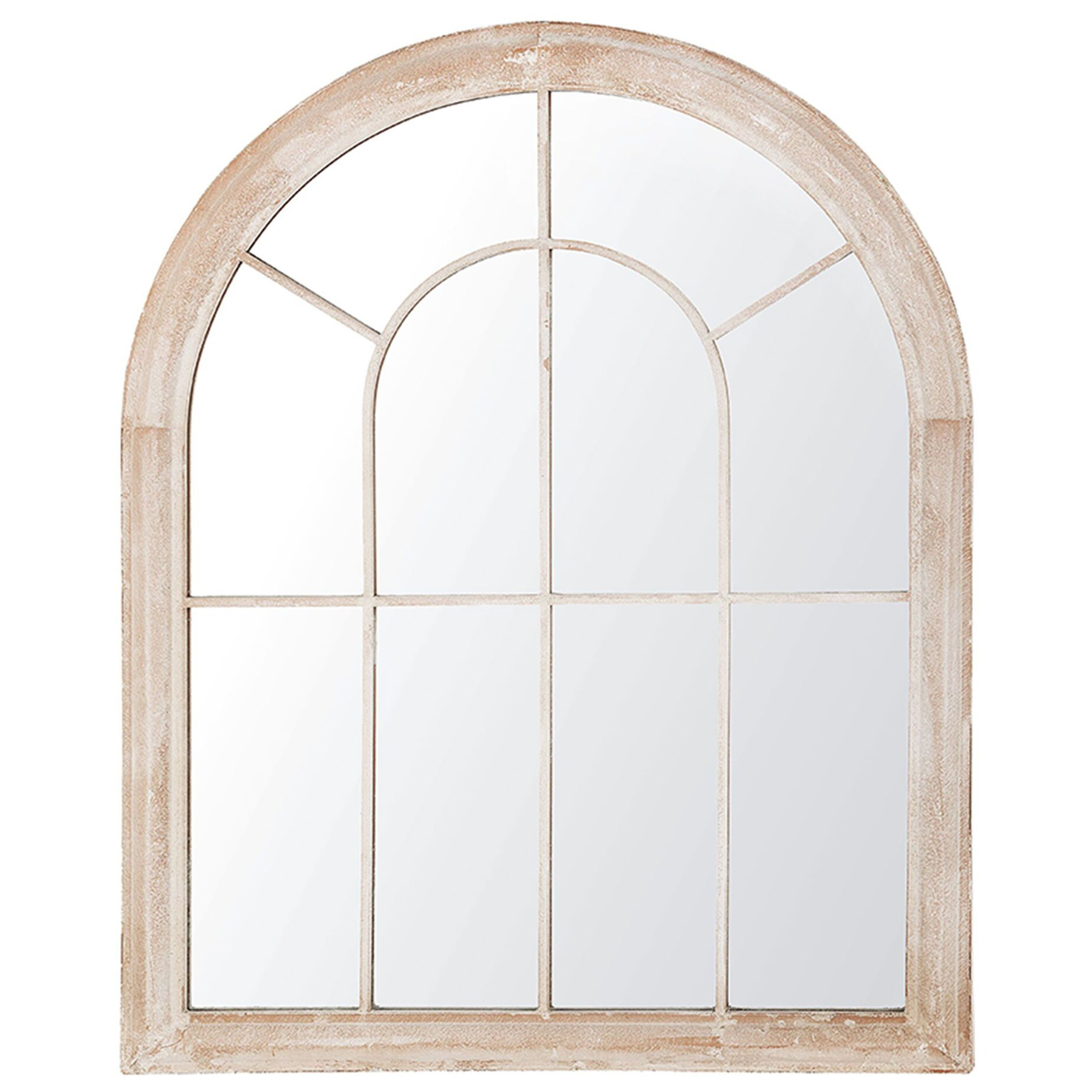 Väggspegel EMBRY 69 cm 88 cm Metall Beige