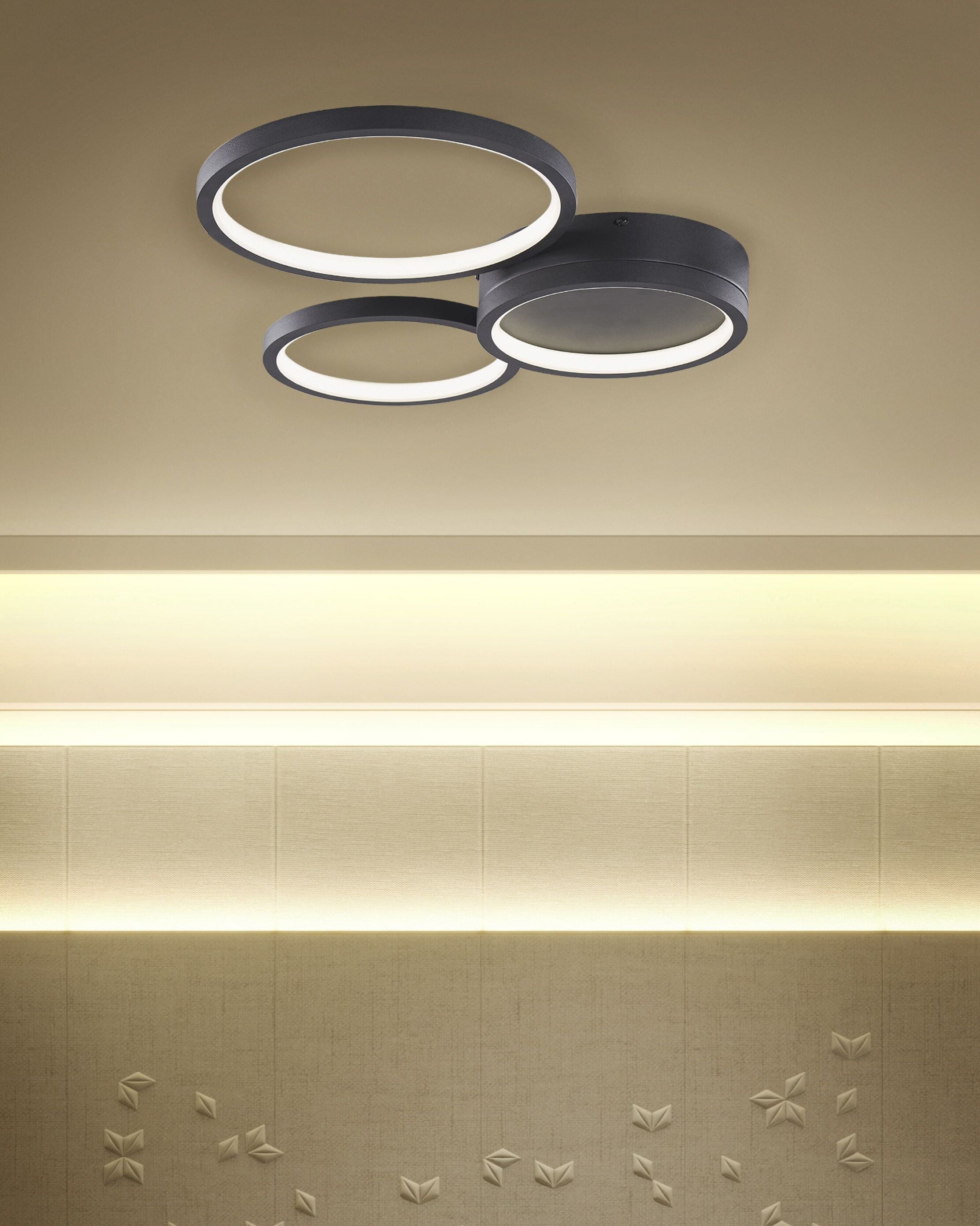 LED-taklampa AGNAT Metall Svart