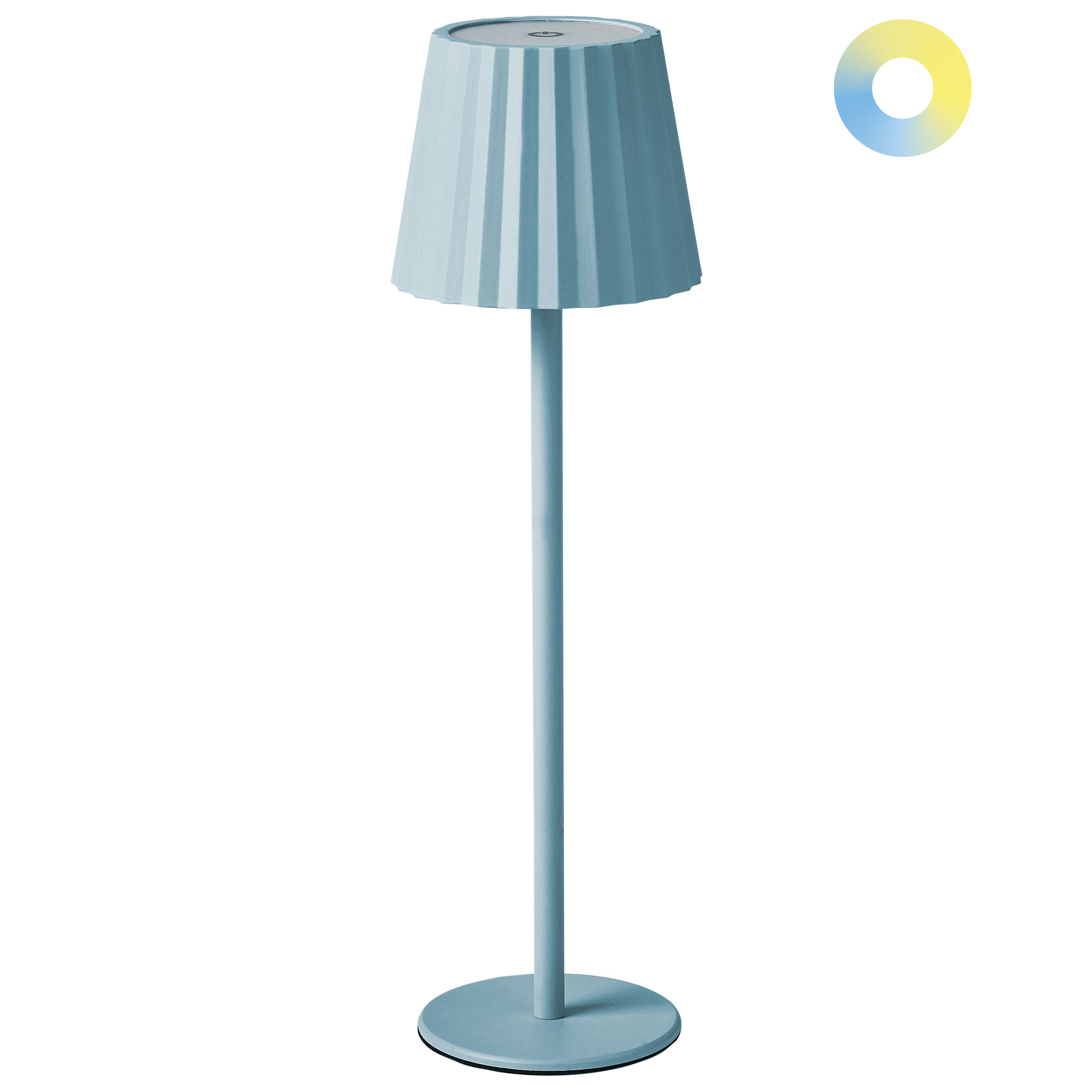 Bordslampa POMBEIRO Metall Ljusblå