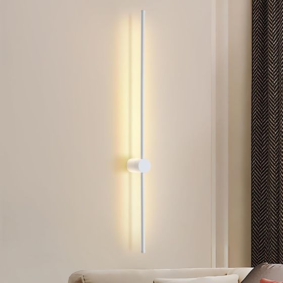 NETTLIFE inomhusvägglampa LED-vägglampa 60 cm vit modern design trapplampa varmvit 3000K roterande